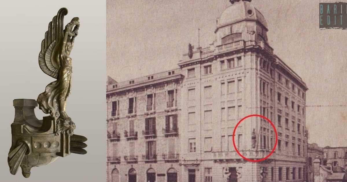 Palazzo Gazzetta: nel 1982 si salv� una vittoria alata, ma giace nei depositi della Pinacoteca